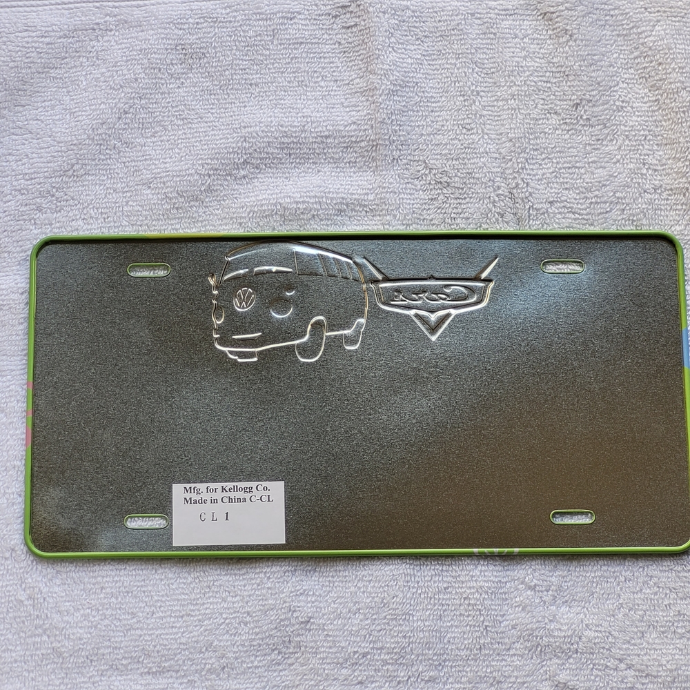 Disney Pixar Cars Fillmore License Plate • Kellogg’s Promo Collector Decor - Picture 3 of 5